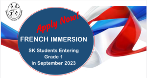 French Immersion Registration is open!